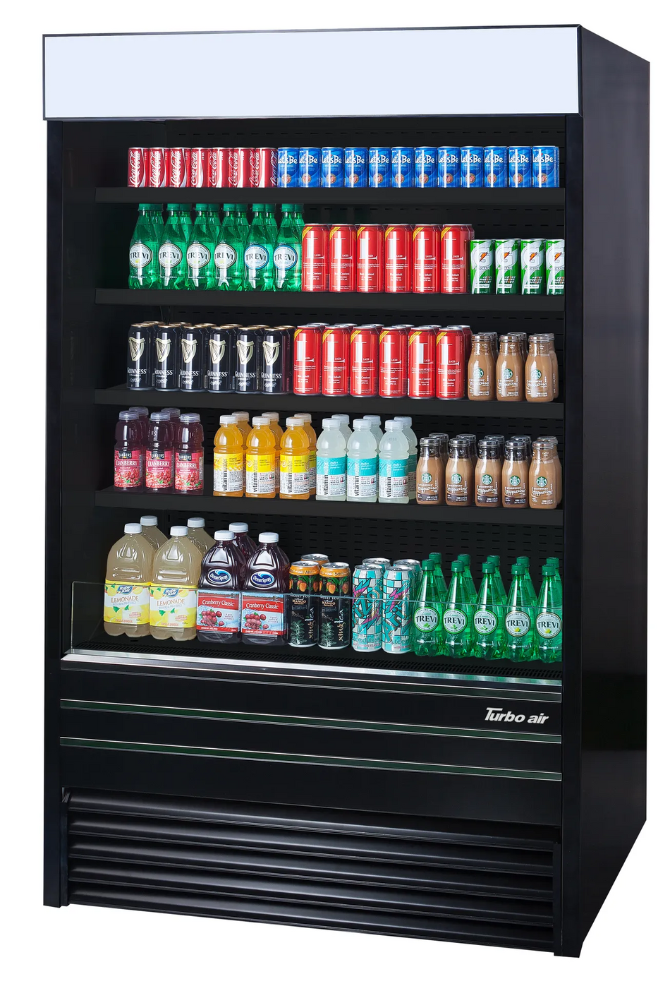TOM-48EB-A-N - 48" Air Curtain Vertical Display Case - All Black