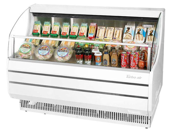TOM-50SW-N - 50-7/8" Slim Line Horizontal Open Display Case - White