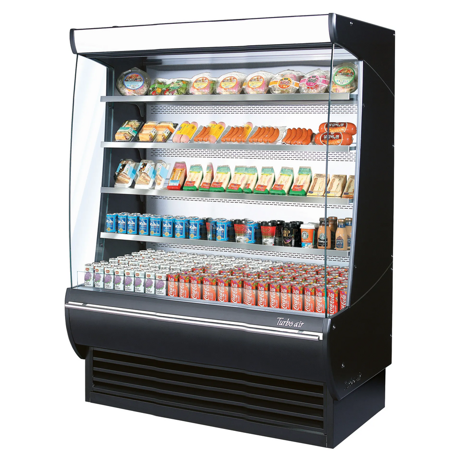 TOM-60DXB-SP-N - 59-5/8" Glass Side Extra Deep Vertical Open Display Case
