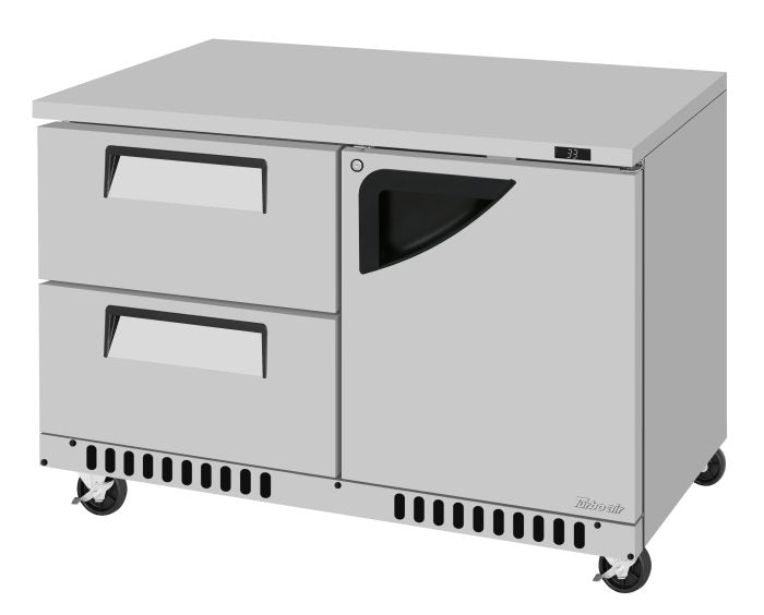 TUF-48SD-D2R(L)-FB-N - 48-1/4" 1 Door 2 Drawer Front Breathing Undercounter Freezer