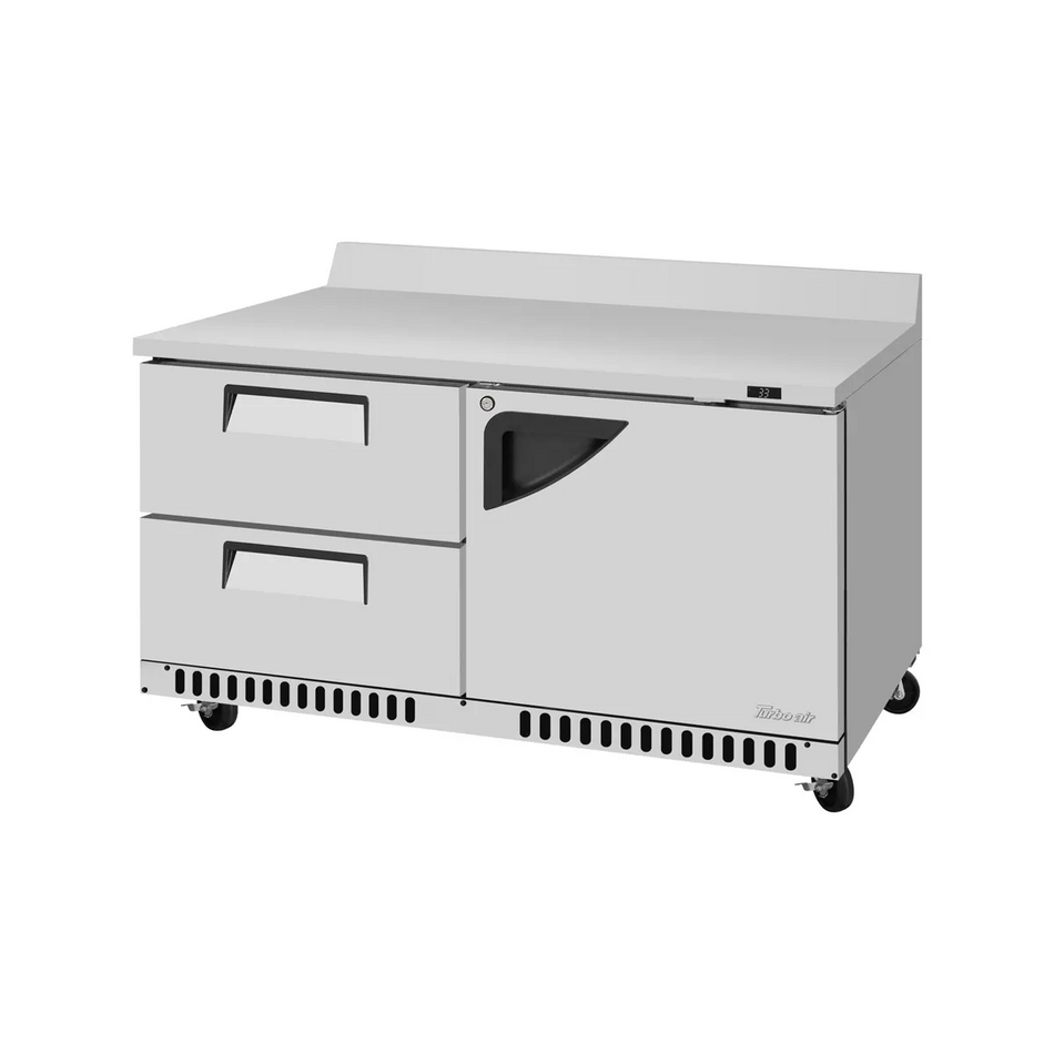 TWR-60SD-D2R(L)-FB-N - 60-1/4" 1 Door 2 Drawer Front Breathing Worktop Refrigerator