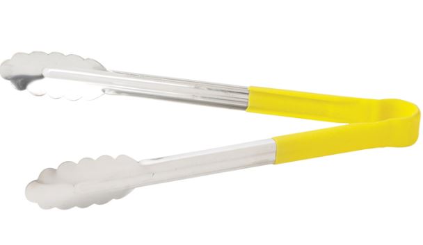 UTPH-12Y : Heat Resistant Heavy-Duty Utility Tongs with Polypropylene Handle