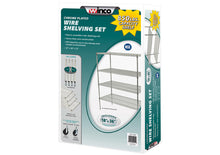Load image into Gallery viewer, VCS-1836 : 4-Tier Wire Shelving Set, Chrome-Plated