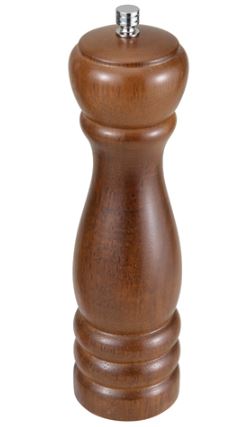 Traditional Peppermill, Oak Finish    Rubberwood with zinc alloy grinder-WPM-10