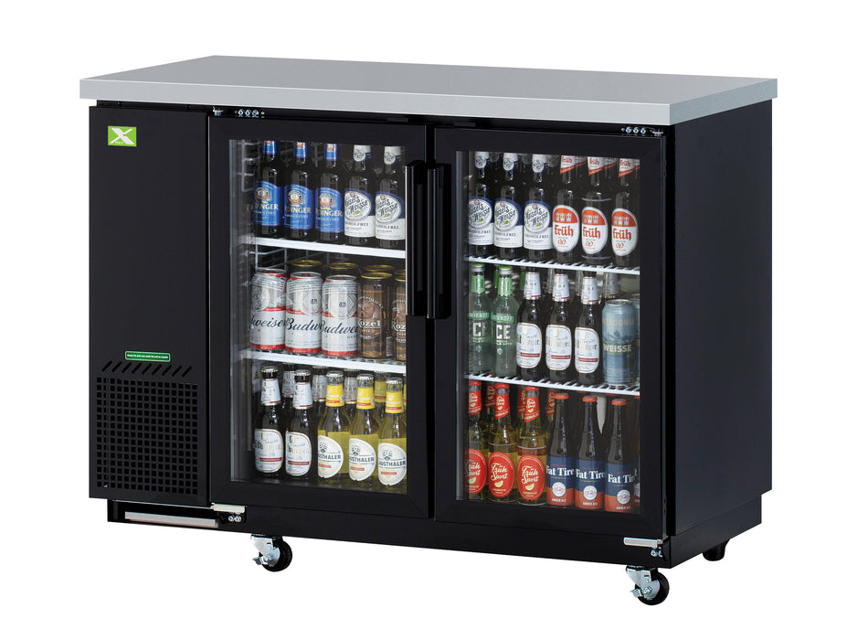 XBB-24-48SG-N6 - Narrow Back Bar - 48"(L) Glass Door