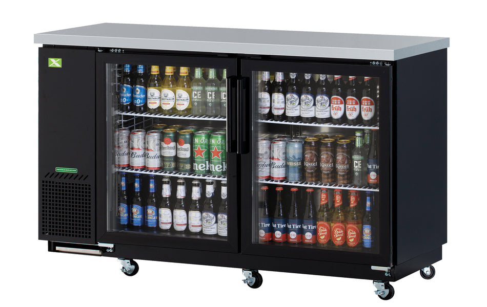 XBB-24-60SG-N6 - Narrow Back Bar - 60"(L) Glass Door