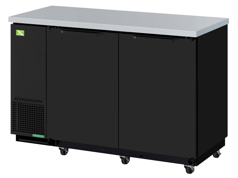 XBB-2SB-N6 - 2 Door Back Bar - Black (59")