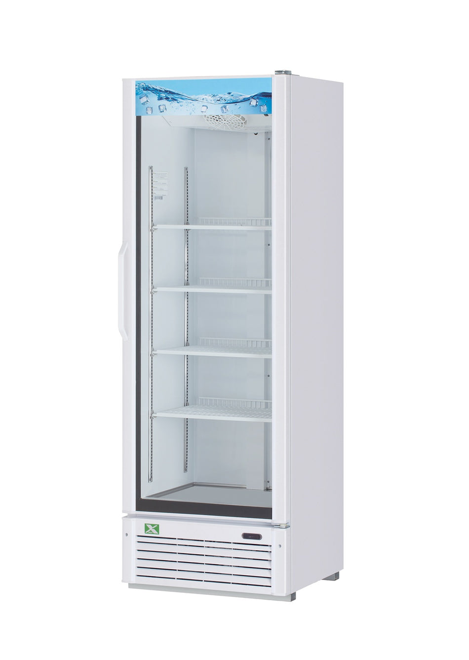 XGM-15W-N6 - 1 Door Glass Door Merchandiser- White