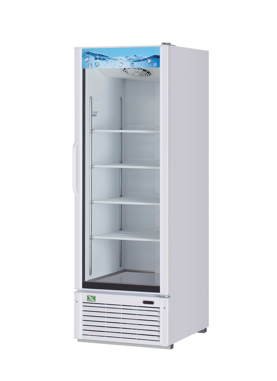 XGM-23W-N6 - 1 Door Glass Door Merchandiser- White