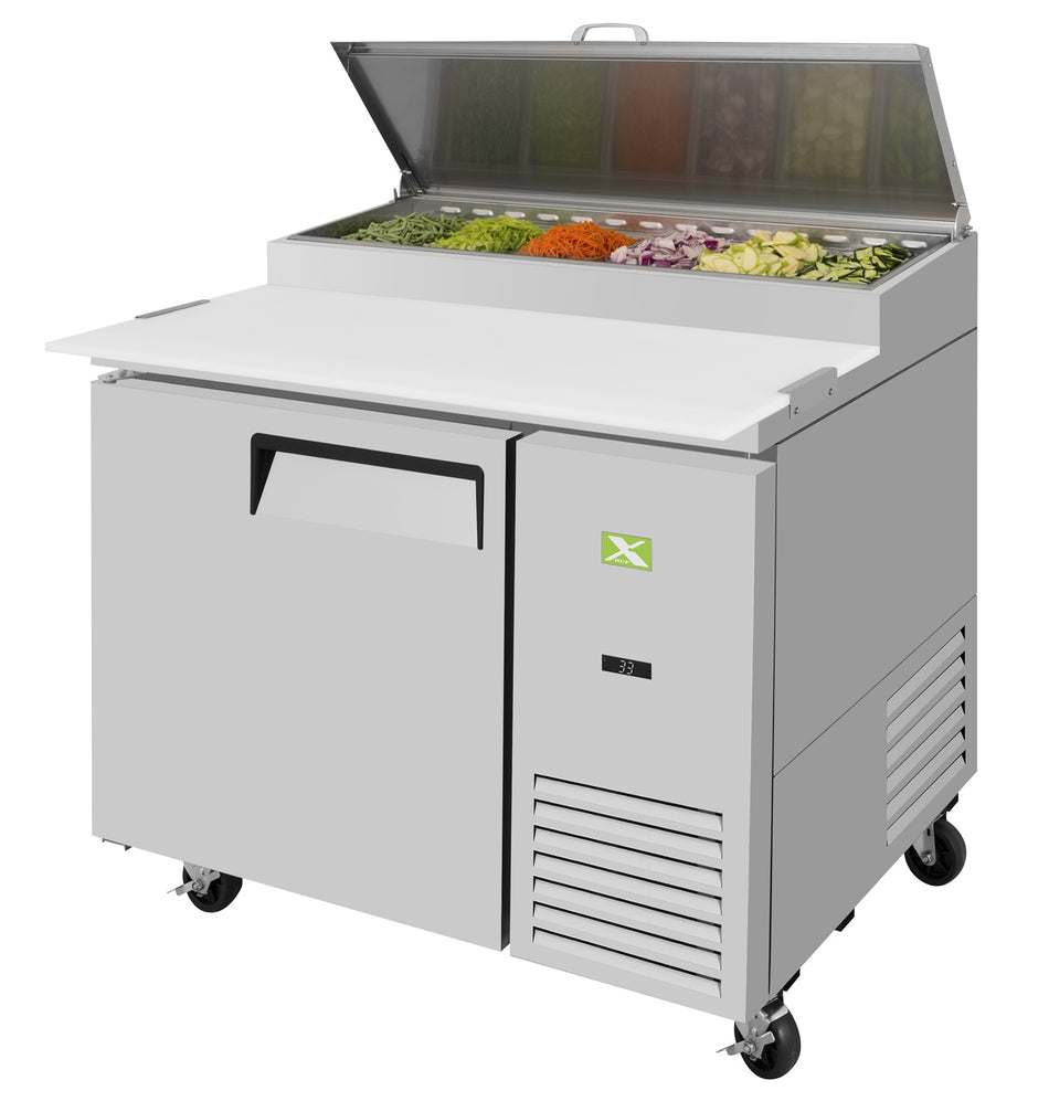 XPR-44-N - 1 Door Pizza Prep Table Refrigerator