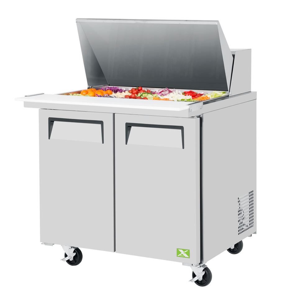 XST-36-15-N6 - 2 Door Food Prep Table - Mega Top
