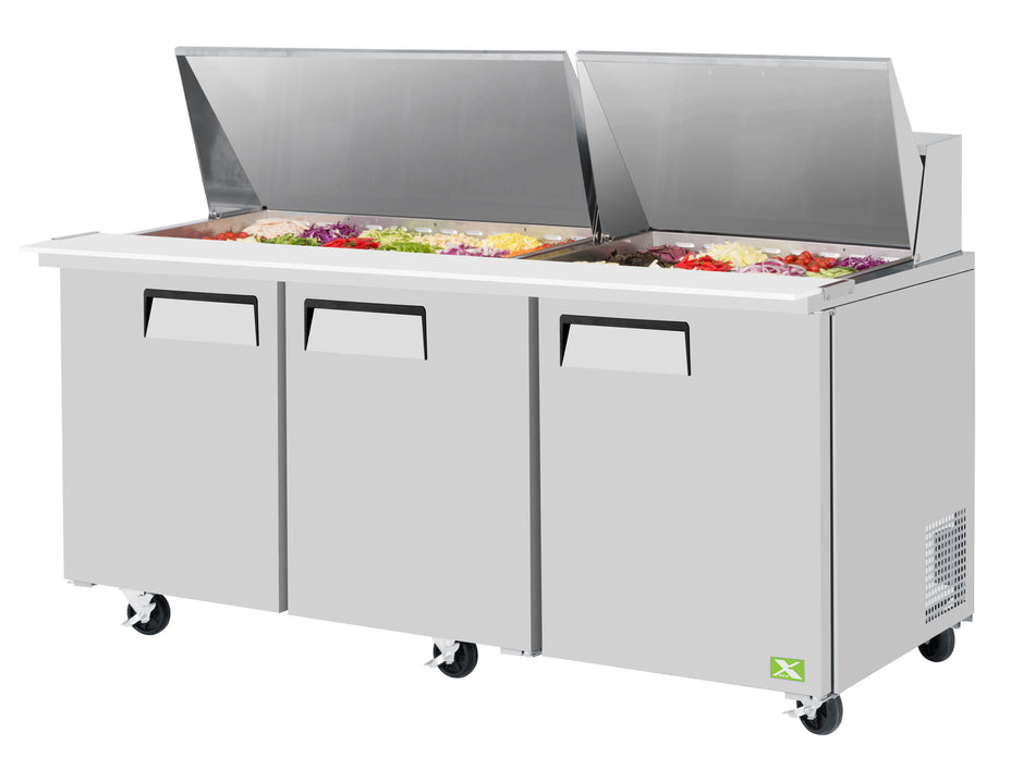 XST-72-30-N - 3 Door Food Prep Table - Mega Top