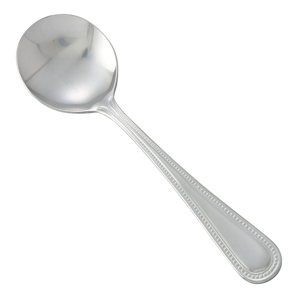 0005-04 Dots Bouillon Spoon, 18/0 Heavyweight