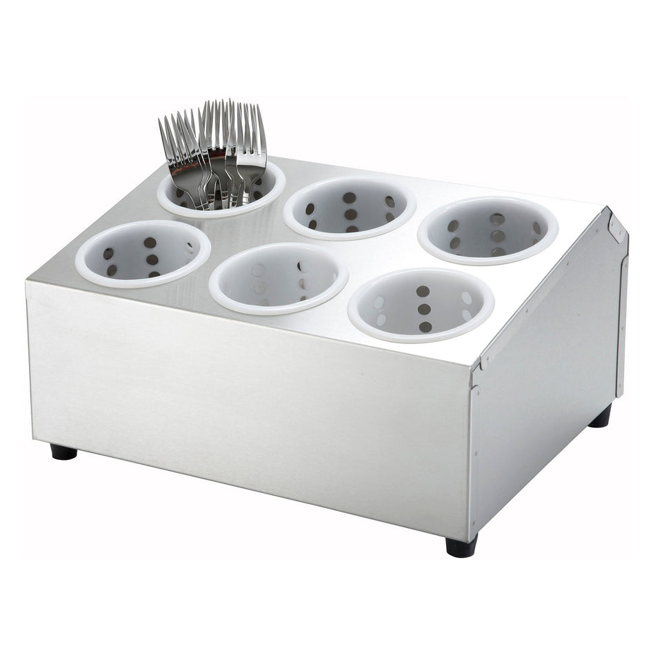 FC-6H stainless steel Flatware Cylinder Holder, Six Holes