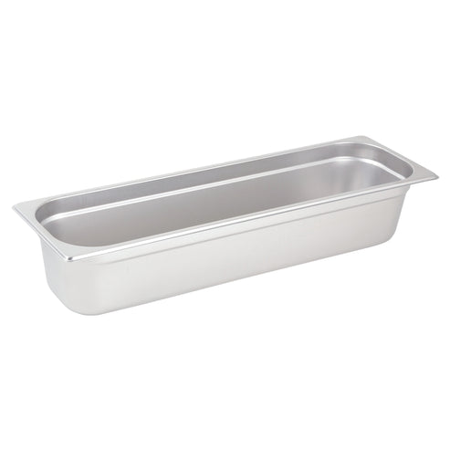 SPJL-4HL - Anti-Jam Half Long Steam Pan, 25 Gauge Stainless Steel - 4"