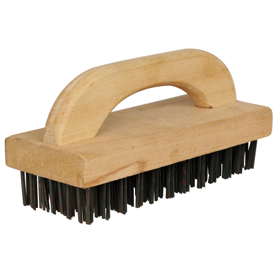 BR-9 Butcher Block Brush with Steel Bristles