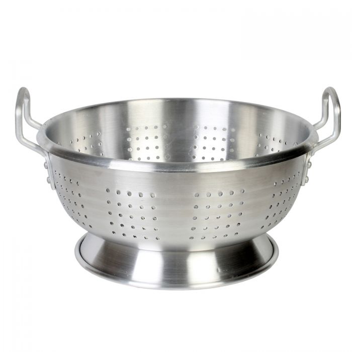 ALHDCO102 - 16 Qt Aluminum Colander With Base And Handle, Heavy Duty