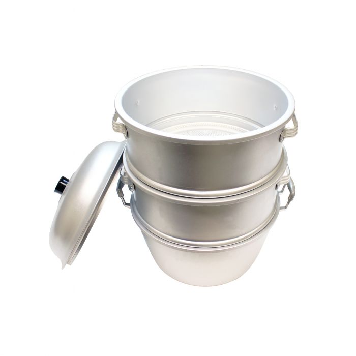 ALST007 - 15″ X 20 1/4″ 35 Cm Small Hole/Bottom Aluminum Steamer