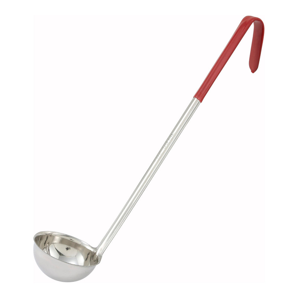 LDC-2 2oz, Ladle, One-piece, Red, S/S