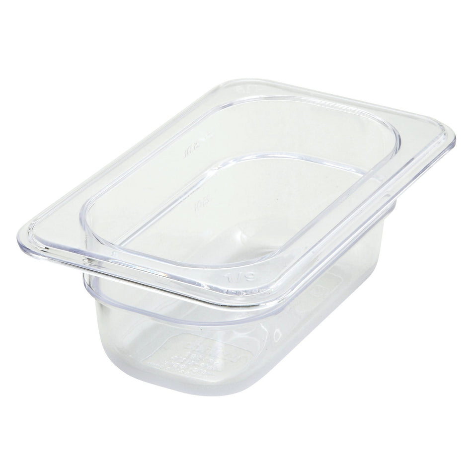 SP7902 Polycarbonate Food Pan, 1/9 Size - 2-1/2″