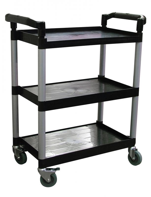 24183 - 16″ X 25″ Black Bussing Cart
