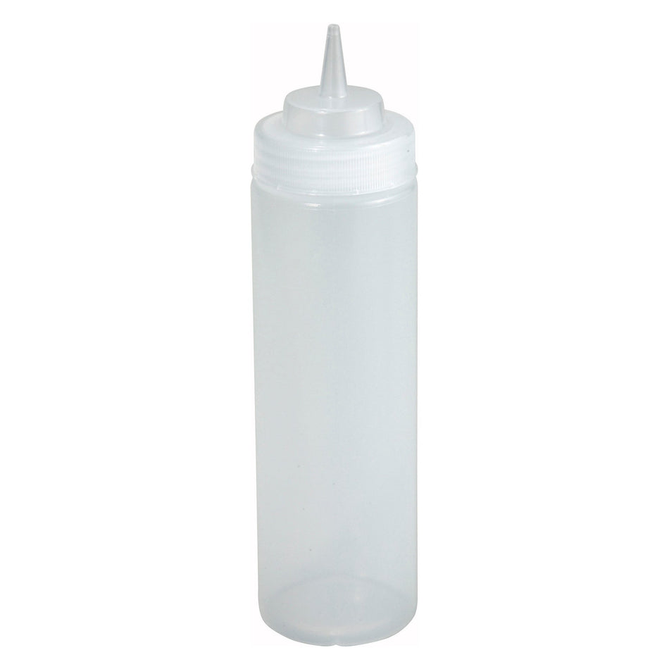 PSW-16 16oz Squeeze Bottles, Wide Mouth, Clear, 6pcs/pk