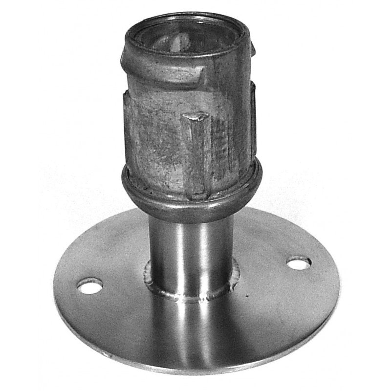 FT-SP3 - 1” Adjustable  S/S  Flanged Foot w/ 3-1/2” Dia flange for 1-5/8” O.D Tubing