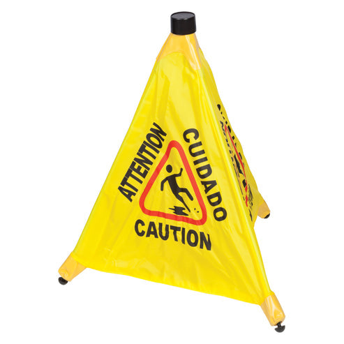 CSF-4 Caution Sign, Pop-up Safety Cone