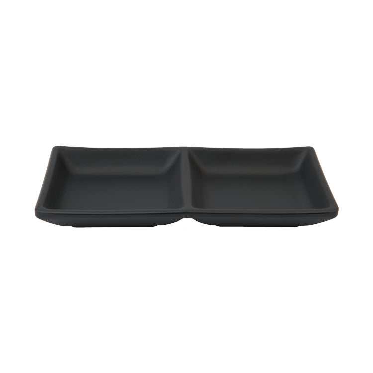 Black Special 2 Sectioned Dipping Bowl