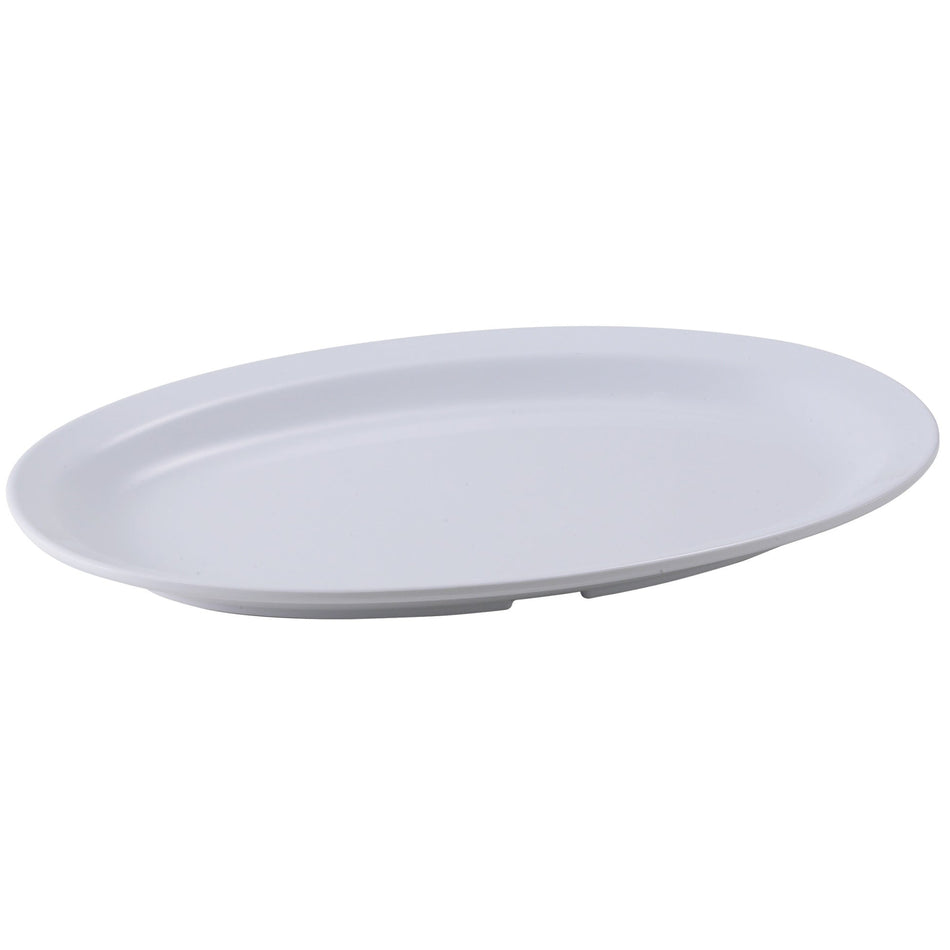 MMPO-118W Melamine 11-1/2″ x 8″ Oval Platter - White