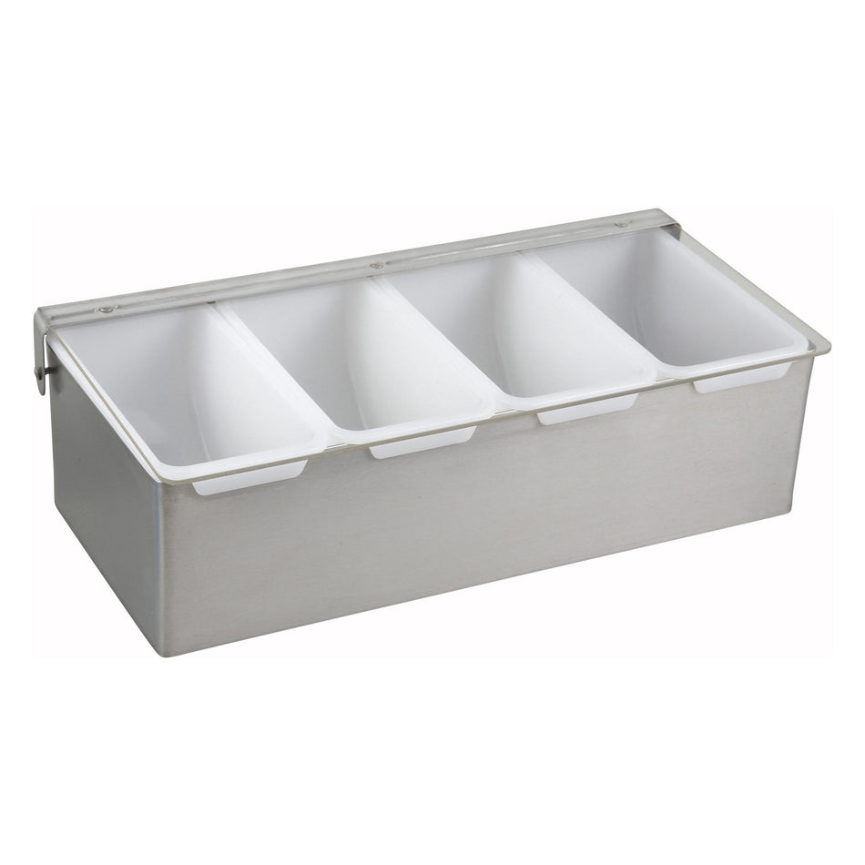 CDP-4 Condiment Holder with stainless steel Base - 4