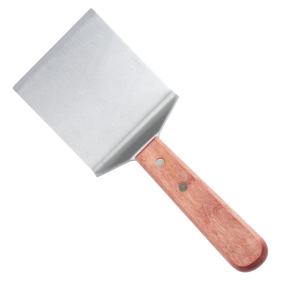 TN46 Steak/Burger Turner, Offset, Wooden Handle, 4-1/8″ x 3-3/4″ Blade