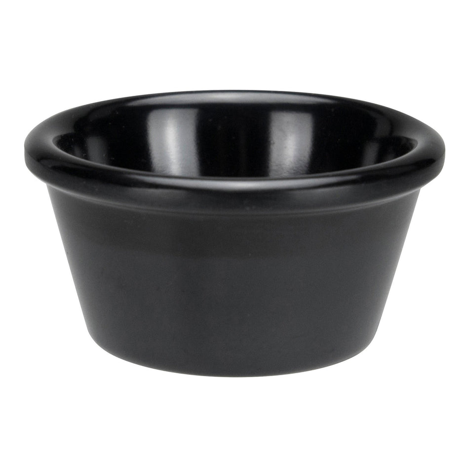 RP-3K Melamine Ramekin, Plain - Black, 3 oz