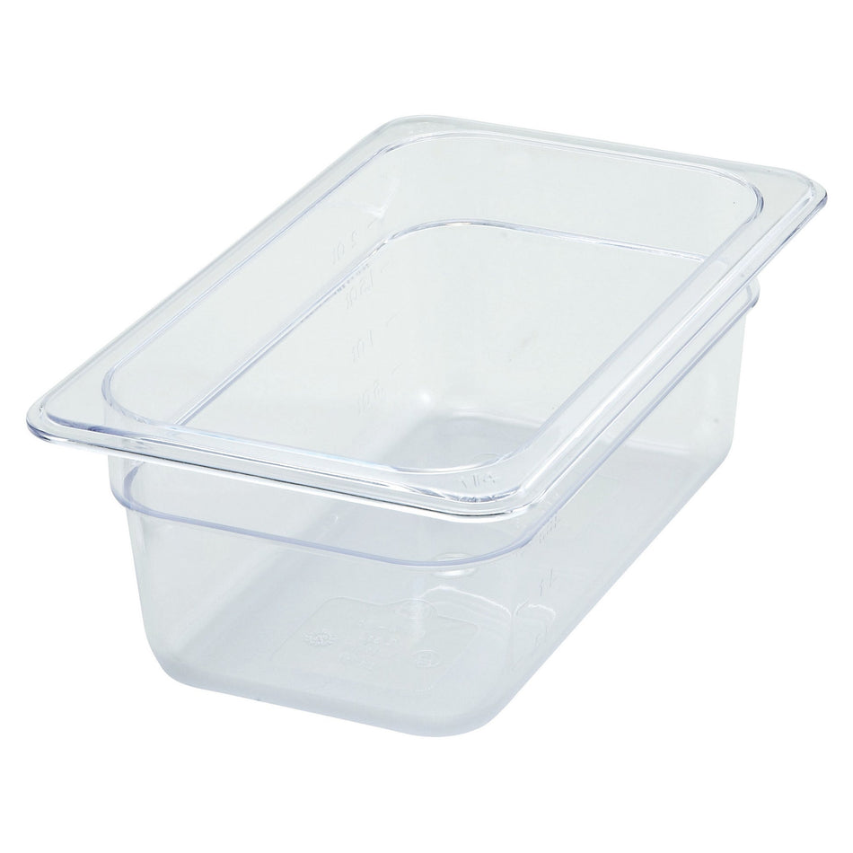 SP7404 Polycarbonate Food Pan, 1/4 Size - 3-1/2″