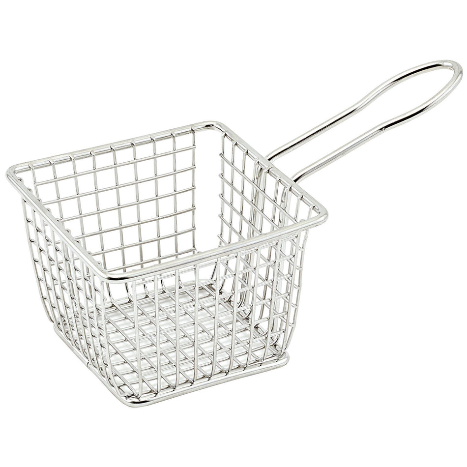 FBM-443S Mini Serving Basket - Square, 4″L x 4″W x 3″H