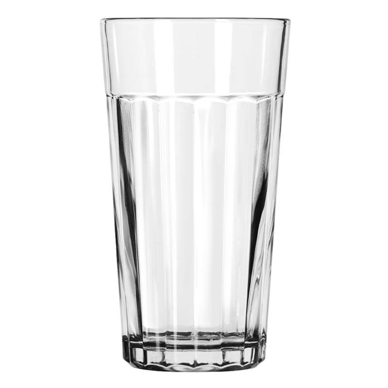 15642 - Paneled Cooler Glass, 16 oz, Duratuff, 3 doz