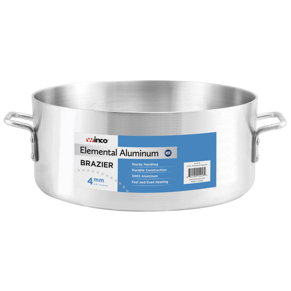 ALB-40 Elemental Aluminum Brazier, 4Mm 40 Quart