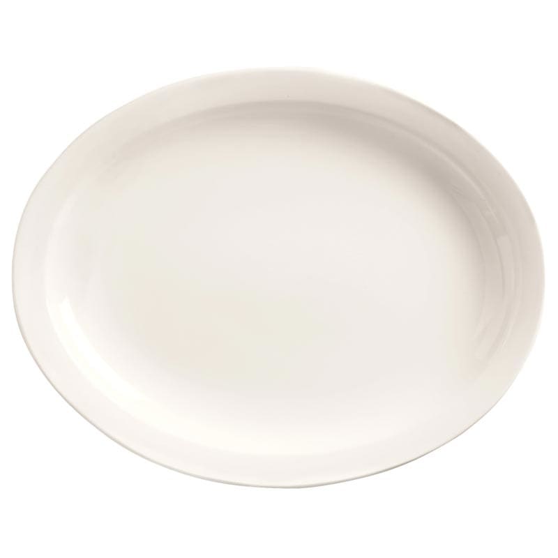 840-520N-17 - 11-1/2″ Porcelana Oval Platter, Narrow Rim