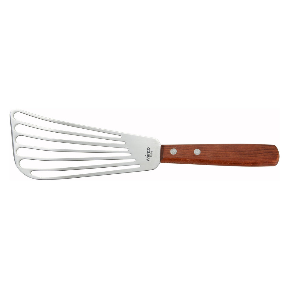 FST-6 Fish Spatula, Wooden Handle, 6-3/4″ x 3-1/4″ Blade