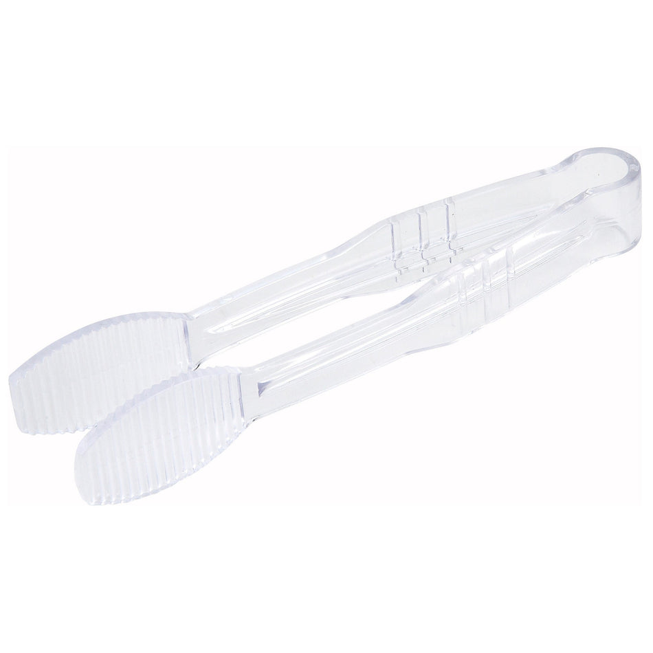 PUTF-6C 6″ Flat Tongs, Polycarbonate - Clear