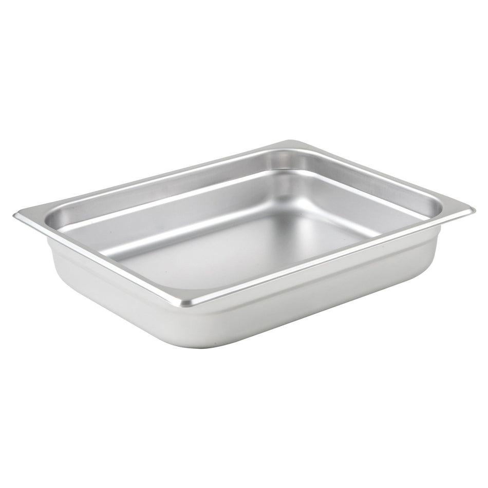 SPJM-202 Anti-Jam Steam Pan, 24 Gauge Stainless Steel Half, 2-1/2″
