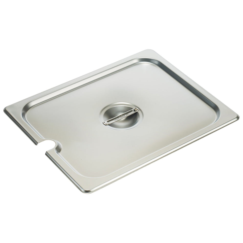 SPCH 18/8 Stainless Steel Steam Pan Cover, Slotted Half