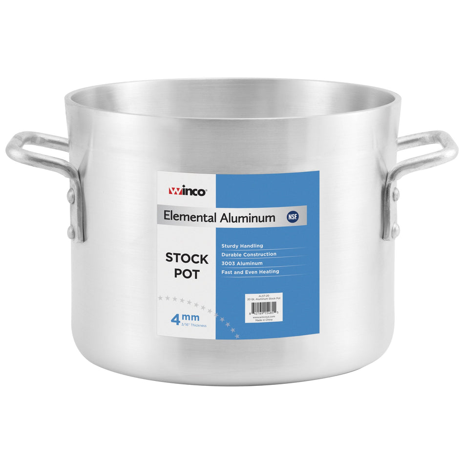 ALST-10 Elemental Aluminum Stock Pot, 4mm - 10 Quart