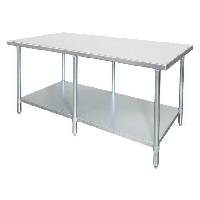 WT-EP3096 - 30”W x 96”D x 35”H Economy All S/S Work Table