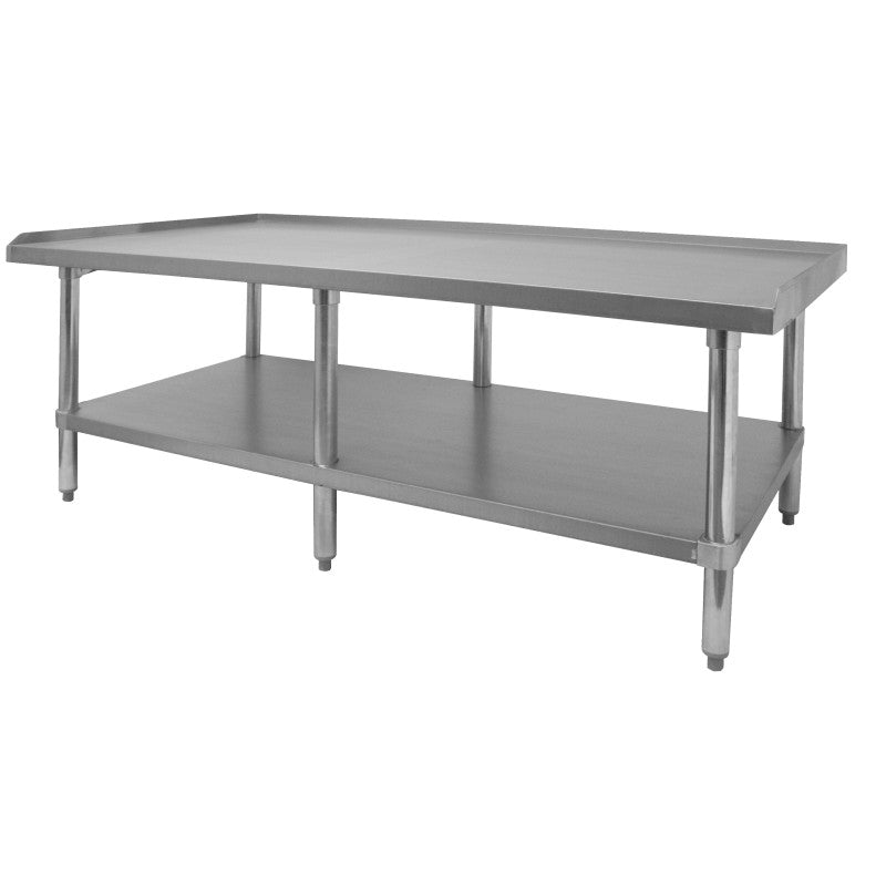 ES-S2460 - 24”D x 60-1/2”W x 24”H Equipment Stand, S/S Top, Galvanized Shelf/Legs
