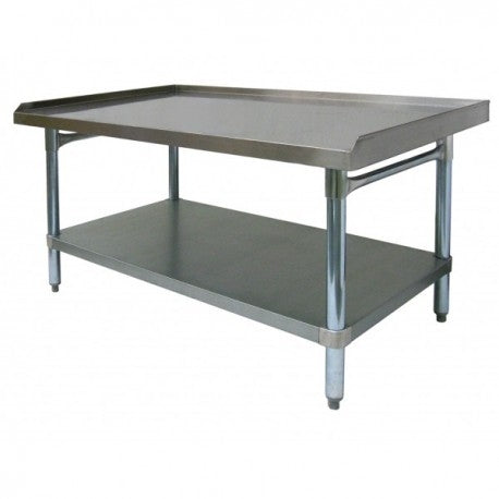 ES-S3018 - 30”D x 18-1/2”W x 24”H Equipment Stand, S/S Top, Galvanized Shelf/Legs