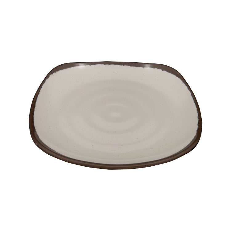 Two Tone Wellbeing Square Plate 14