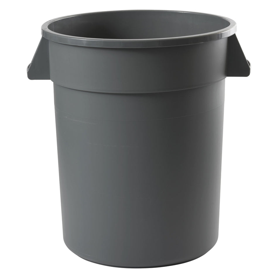 PTC-20G Heavy-Duty Round Trash Can Gray, 20 Gallon