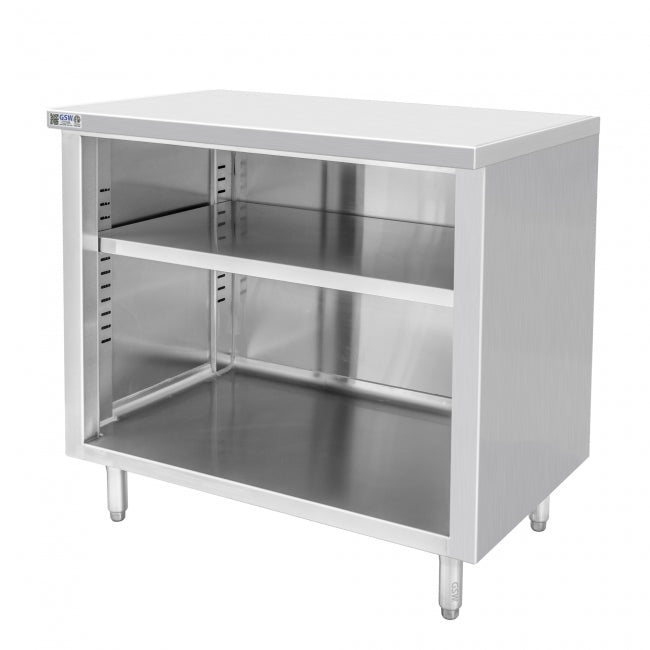 CTN-3060 - 60″W x 30″D x 35″H Work Table, Cabinet Base, Open Front