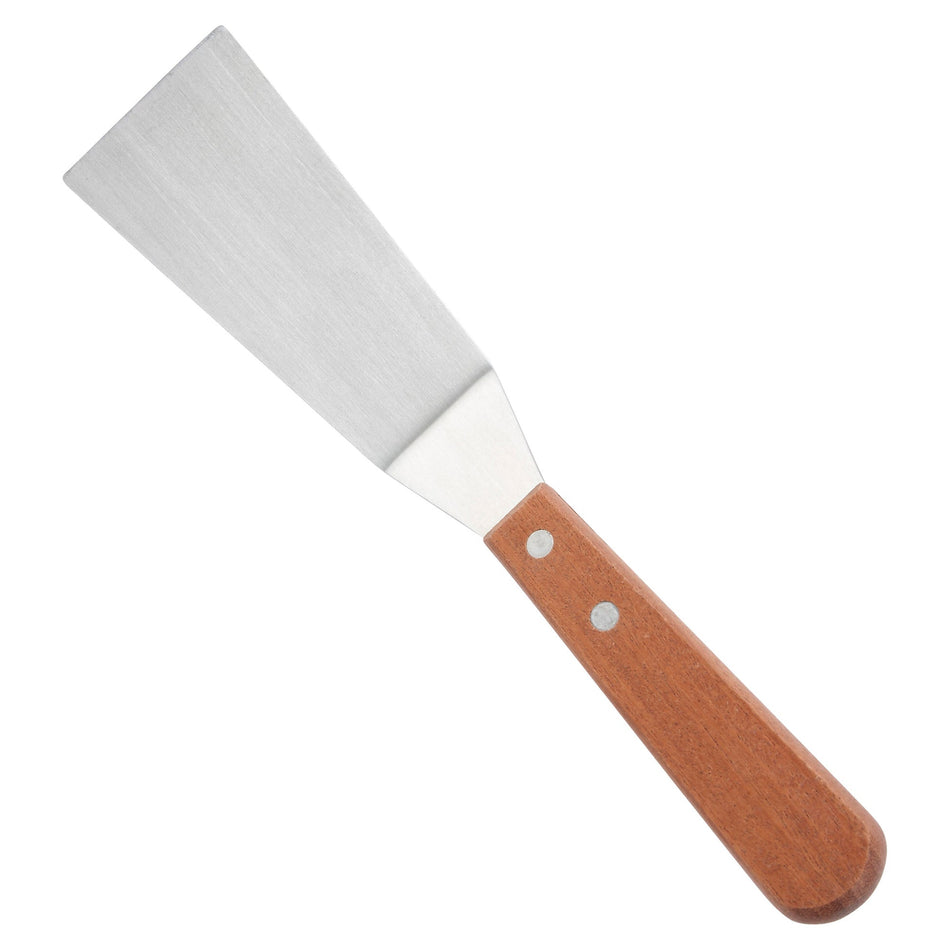 TN165 Grill Spatula with Offset, Wooden Handle, 4-1/4″ x 2-3/16″ Blade